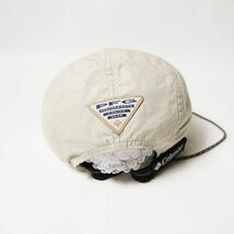 00's コロンビア Columbia PFG コットン フッシングキャップ (ONE SIZE) アイボリー系 クリップ付 00年代 旧タグ オールド 帽子 2003年製_画像3