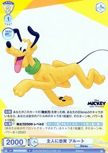 ヴァイスシュヴァルツブラウ Disney CHARACTERS 主人に忠実 プルート(N) DSY/01B-022 Disney