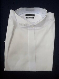 貸衣装処分品　454　男性用フォーマル用シャツ　Mサイズ　白（中古）レターパック発送不可