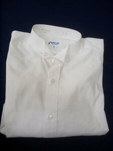 . costume liquidation goods 481 for man formal for shirt L white ( used ) letter pack post service shipping un- possible 
