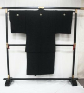 貸衣装処分　0607　紳士　羽織・着物・袴・長襦袢　黒　（中古）