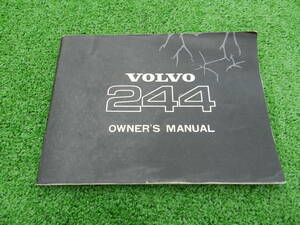  Volvo 244. person Volvo issue user's manual owner's manual 