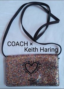 COACH(コーチ)× Keith Haring(キース・ヘリング)お財布ショルダー【未使用】