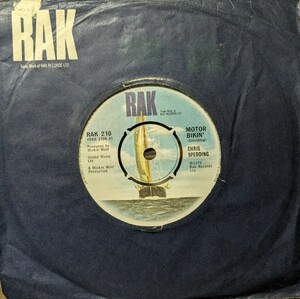 ◎特選◎CHRIS SPEDDING/MOTOR BIKIN1975'UK RAK7INCH