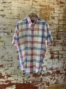 60s Jayson PLAID B.D.SHIRT ヴィンテージ ビンテージ チェックシャツ ボタンダウンシャツ BDシャツ 3点留め アメトラ TRAD 50s 送料無料