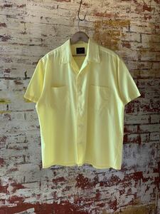 60s Sears OPEN COLLAR SHIRT ヴィンテージ ビンテージ オープンカラーシャツ 開襟シャツ 半袖シャツ ボックスシャツ 50s 送料無料