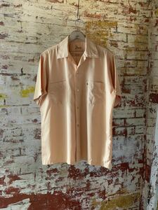 ~70s Brent OPEN COLLAR SHIRT ヴィンテージ ビンテージ オープンカラーシャツ 開襟シャツ 半袖シャツ ボックスシャツ 60s 送料無料