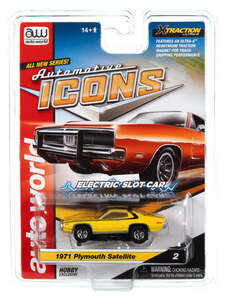 Auto World X-Traction *1971 Plymouth Satellite *HO slot car /AFX/TYCO