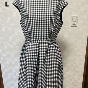ZARA BASIC ザラベーシック ギンガムチェック ノースリーブワンピース