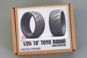 ホビーデザイン HD03-0595 1/24 18インチ トーヨー R888R (245/40 R18) タイヤ