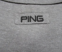 ピン/PING ゴルフ　ニット 半袖ポロシャツ 定価13200円/LLサイズ/621-1172003/正規品/グレー_画像7