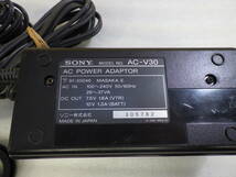 ソニー SONY AC POWER ADAPTOR AC-V30 純正 ACパワーアダプター充電器 ハンディカム NP-65 バッテリー付き 動作品#1857W23_画像8