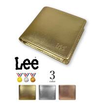 【全3色】 Lee リー リアルレザー メダルカラーデザイン 二つ折り財布_画像1