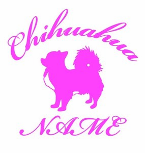  chihuahua. name entering sticker..W=180mm!