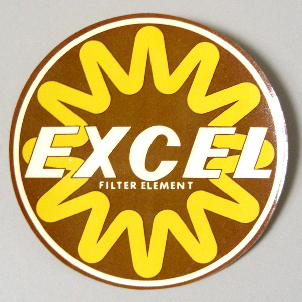 ビンテージ ステッカー【ＥＸＣＥＬ】FILTER ELEMENT 昭和レトロ　当時物 [非売品] 匿名配送・送料無料