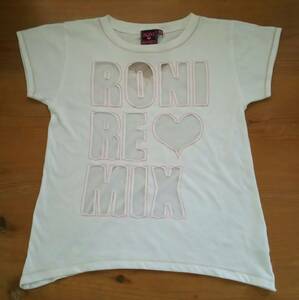 RONI REMIX* T-shirt M(125~135) white 