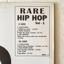 【12inch】 V.A. / Rare Hip Hop Vol 1 【Slick Rick / Main Source / Biz Markie / Gang Starr / Big Daddy Kane / MC Lyte / RHH-1】_画像2