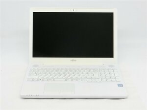 中古　FMV AH50/B3　　Core 7世代i7　　15型　ノートパソコン　通電しません　水没品　本体止めネジ欠品　詳細不明　　ジャンク扱い 　