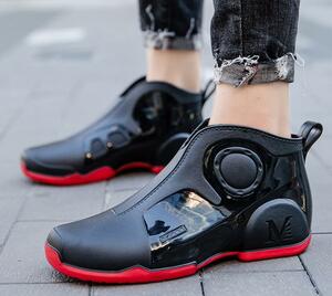  casual Schott height rain boots men's fashion rain shoes rain shoes waterproof . slide work shoes dressing up x376