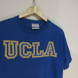 80～90s　USA製　UCLA　ビンテージTシャツ　シングルステッチ　表記サイズL　送料230円