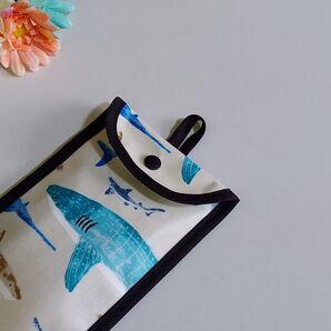 ループ付き27桁用そろばんケース サメ シャーク