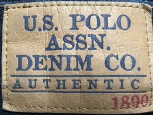 U.S.POLO ASSN STRETCH DENIM size-W36(平置き45)L34(股下84) 中古(ほぼ新品) 送料無料 NCNR