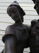 アンティーク■ブロンズ像 男と女 54.5cm_画像7