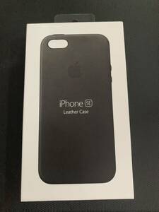 * не использовался товар Apple iphoneSE оригинальный товар кожанный кейс MMHH2FE/A черный Black no. 1 поколение Apple оригинальный товар iphone5 5s*