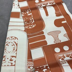 帯反物 3本 和装小物 リメイク 材料 ハンドメイド 素材 素材色々 着付け 和服 着物 帯 和柄 個性的 中古品の画像5