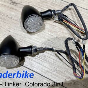 《HD267》THUNDERBIKE サンダーバイク ハーレーダビッドソン 小型 LEDリアウインカー 3in1 新品同様