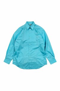 90's JUN light blue shirt ジュン 長袖シャツ 無地 ライトブルー ヴィンテージ