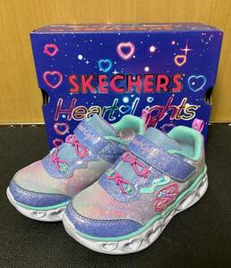 SKECHERS スケッチャーズ ハートライツ 光る靴 キッズシューズ 15cm