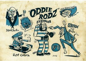 ☆保管品!ポスター A1サイズ ODDIE RODZ Jack_O' 32枚セット☆