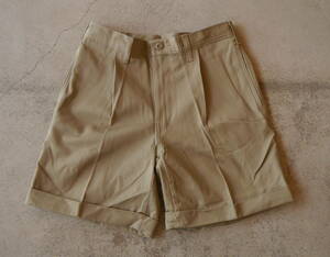 80 period America made dead stock MADE IN USA chinos shorts short bread the truth thing Vintage old clothes shorts 90 period half chino unused short pants 