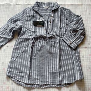  not yet have on ESPICA lady's shirt tunic stripe pattern M