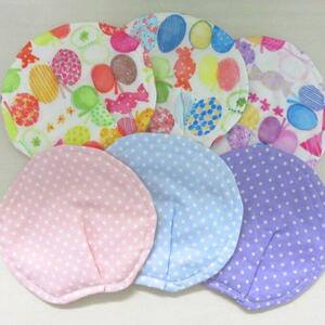 repeated 3.* largish mother’s milk pad *3 collection set * ribbon .....* hand made 