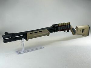 【秋SALE】GE製 M870 マグプル タイプ カスタム マウント シェルホルダー付 ガスショットガン FDE 8888 レミントン 3発 6発切替