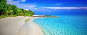 pala dice sun ti- beach pe naan island Malaysia picture manner wallpaper poster panorama version 1440×576mm( is ... seal type ) 101P1