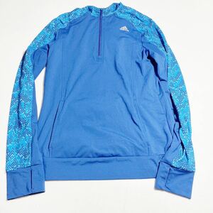  Adidas adidas blue blue with a hood training jacket for women OT size 