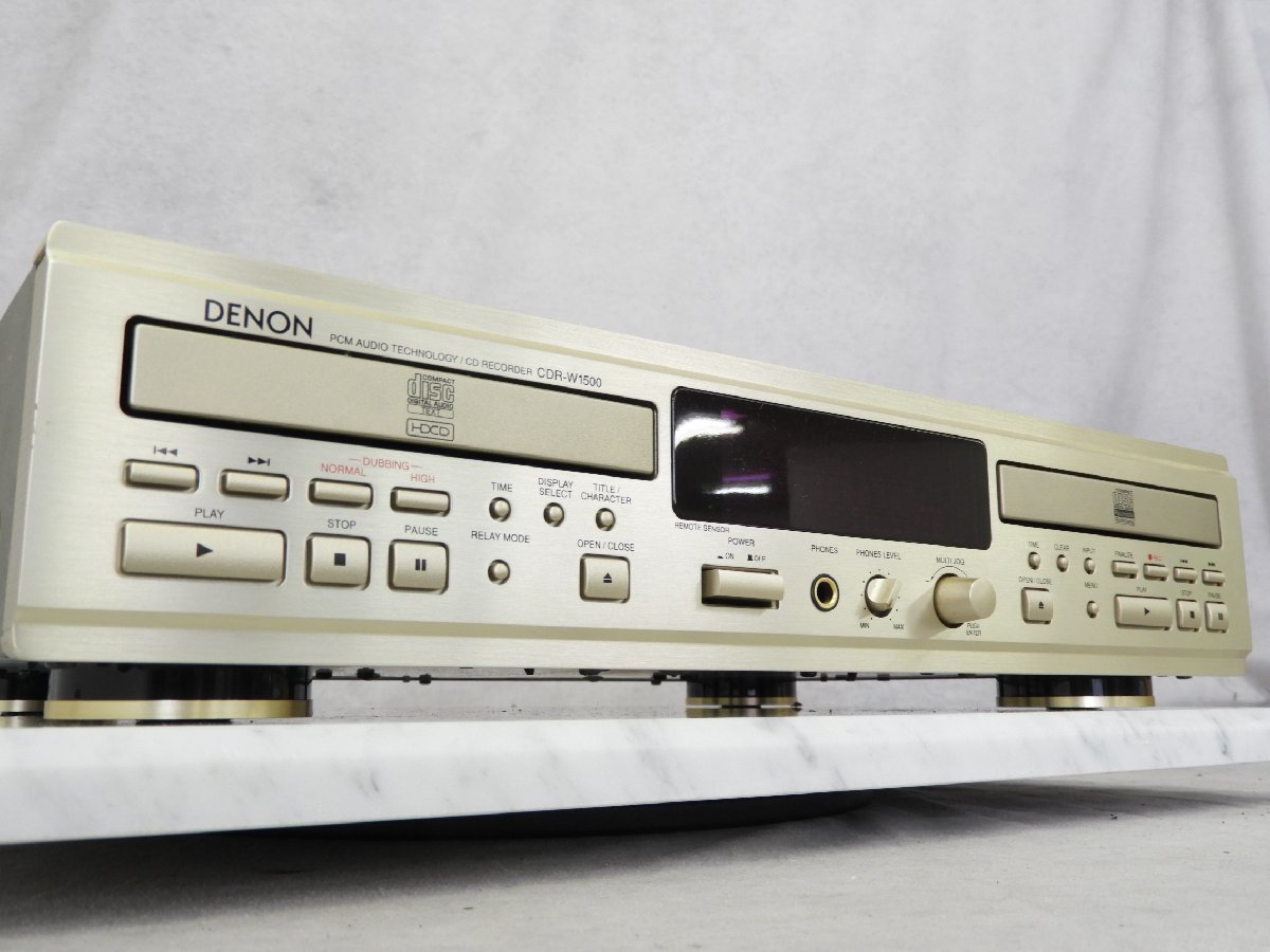 ジャンク品】DENON／デノン CDR-W1500 CDレコーダー-