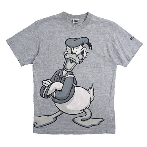 【Mサイズ】 00S ディズニー ドナルドダック キャラクター Tシャツ メンズM ヴィンテージ ビッグプリント Disney ディズニーランド BA3704