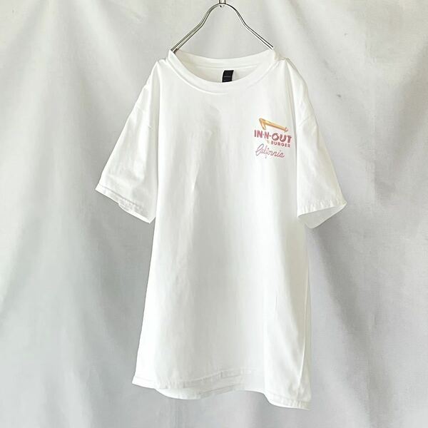 00s IN-N-OUT インアンドアウト　半袖Tシャツ　ハンバーガー USA M