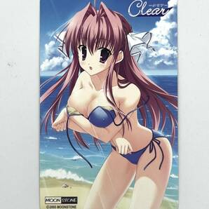 【W-67】 Clear クリア★ MOONSTONE/水着 テレカ50度数☆未使用☆コレクションの画像1