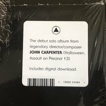 John Carpenter Lost Themes US Original盤 1stプレス アルバム Black Vinyl 見開きジャケット ハイプステッカー_画像6