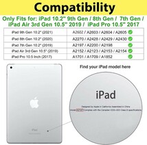 【美品】ProCase iPad 10.2/ iPad Pro 10.5/ iPad Air 3 キッズケース 、耐衝撃性 ハンドルとキックスタンド付き 軽量　no.617_画像2