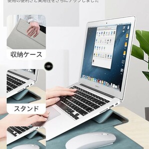 【新品】TOWOOZ 【折り畳み式】MacBook Air/Pro ケース 13-14 インチ 2022年新型M2/M1 折り畳み式 薄型 耐衝撃 撥水スリーブケース no.875の画像3