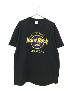 古着 90s Hard Rock Hotel 「LAS VEGAS」 ハードロック Tシャツ XL位 古着