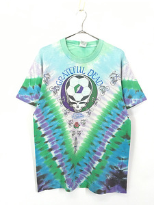 古着 90s USA製 Grateful Dead 「Olympic Velodrome」 デッドヘッド ロック バンド タイダイ Tシャツ L 古着