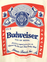 古着 90s USA製 Budweiser バドワイザー ビール 企業 ロゴ ポロシャツ XL 古着_画像5