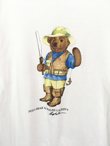 古着 90s Polo Ralph Lauren 「POLO BEAR」 釣り アウトドア ポロベア Tシャツ L 古着_画像2